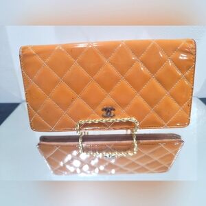 CHANEL Patent Leather Wallet